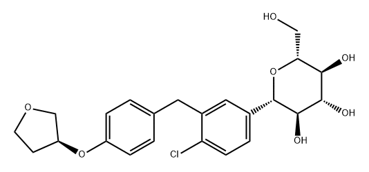 Empagliflozin Chemical formula